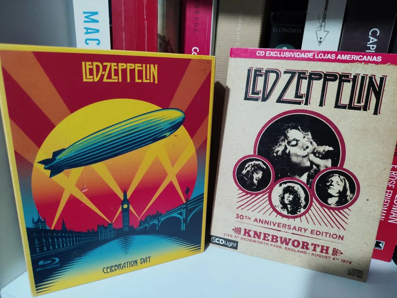Coleção Led Zeppelin Blu-ray, DVD e CDs: Celebration day e The song remains the same - Foto 2
