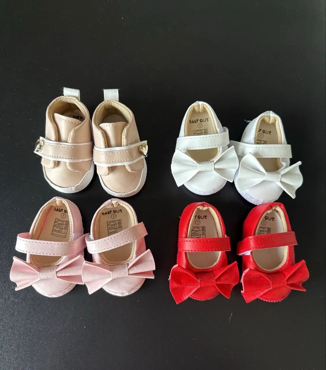 Kit 6 sapatinhos de bebê 