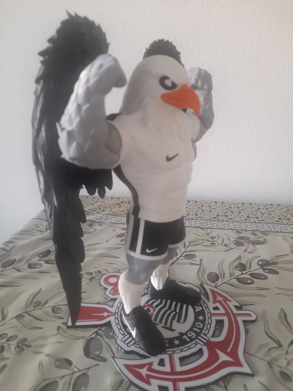 MASCOTE DO CORINTHIANS 25 CM COM BASE IMPRESSO EM 3D - Foto 4