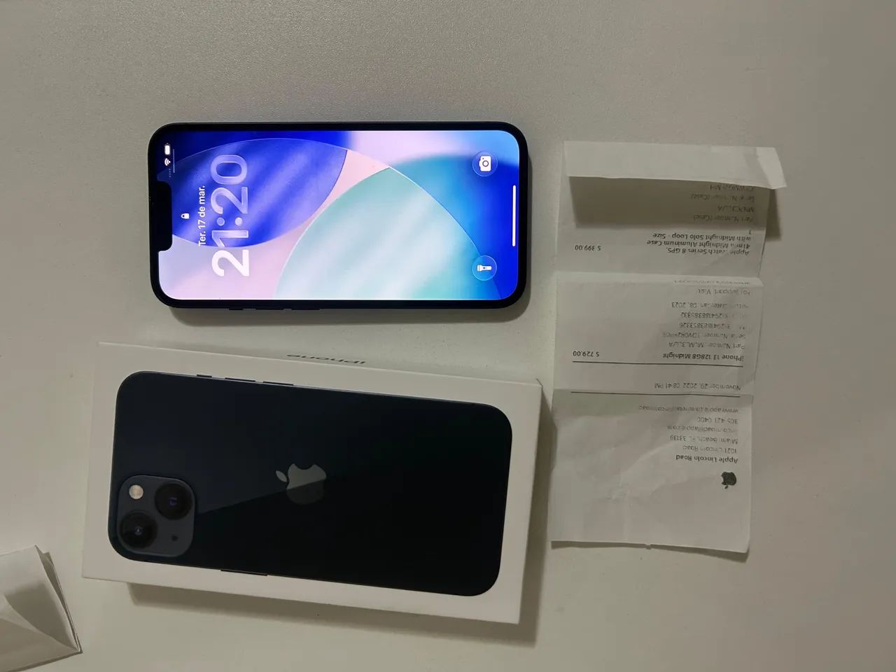 iPhone 13 128gb preto caixa + Nfe - Celulares e Smartphones