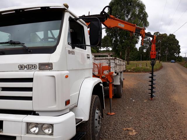 Munck, muck, muque, trado, perfuratriz, vw 13.150, vw, caminhão munck - Foto 2