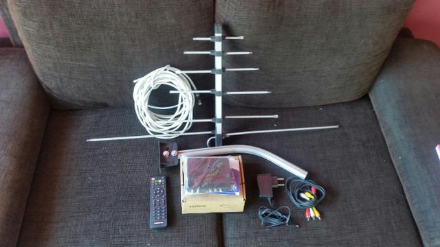 Antena e receptor digital Intelbras novo