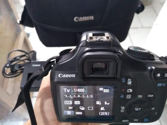 R$ 880 Câmera Semi Profissional Canon T3 (em Perfeito estado ) Entrego - Foto 2