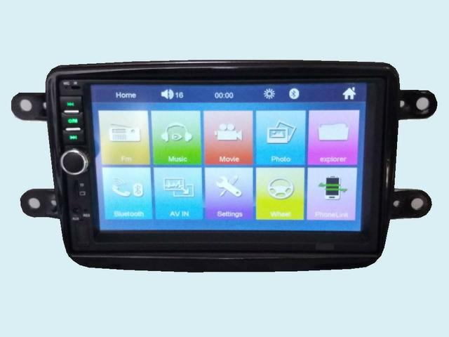 Multimídia Pálio Idéa Siena Strada Duster Sandero Logan Kwid GPS Por Espelhamento Ent USB - Foto 4