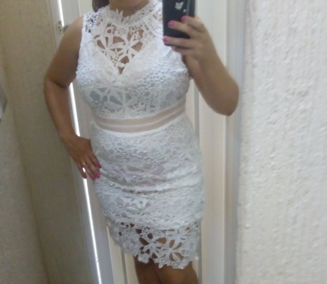 vestido branco olx