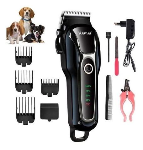 Máquina De Tosa Pet Bivolt Profissional Kemei Km-1991