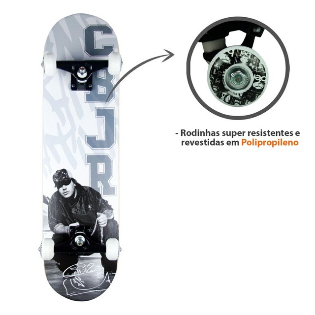 Skate Montado Charlie Brown Jr Completo com Rodas 53 mm Bel (PRONTA ENTREGA) - Foto 2