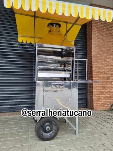 Carrinho de Churrasco com toldo super lindo