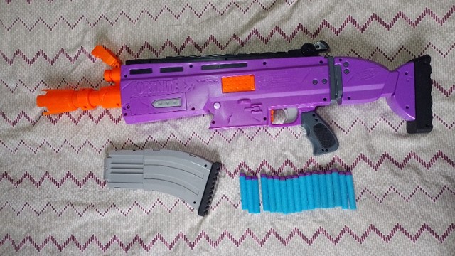 purple nerf gun fortnite