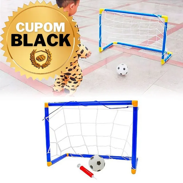 Kit 2 Mini Trave Gol De Futebol Infantil Jogo Com Bola