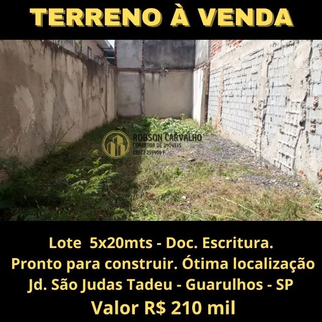 Captação de Terreno a venda na Avenida Rotary, Vila das Bandeiras, Guarulhos, SP