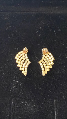 Brincos Folha com Strass - Foto 3