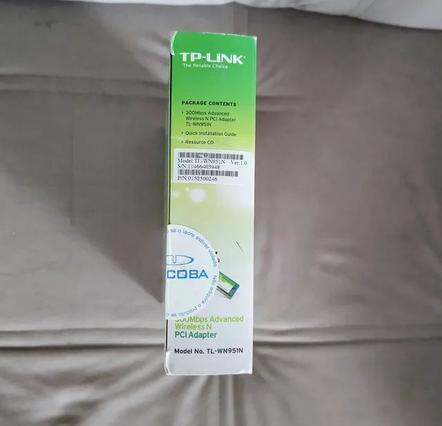 Placa Wireless PCI 300 Mbps TP-Link - Nova - Foto 4