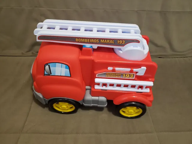 Caminhão De Brinquedo Bombeiro Infantil Carrinho Van Resgate