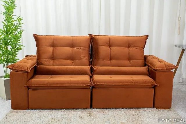 SOFÁ RETRÁTIL RECLINÁVEL SUPER CONFORTÁVEL CONFIRA DESCRIÇÃO!!! RF43