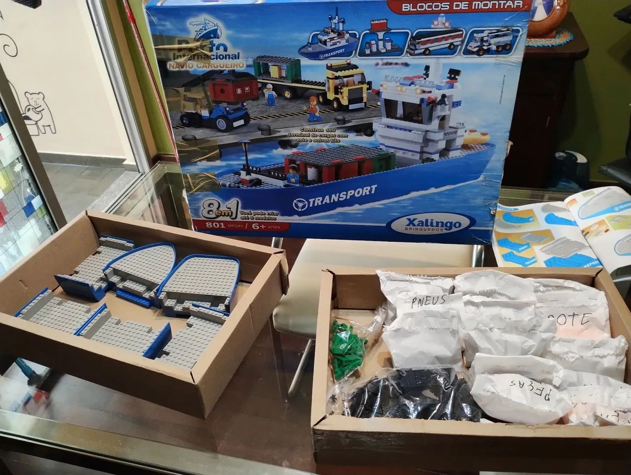 Blocos de Montar Navio Cargueiro- 8 em 1 - Foto 2