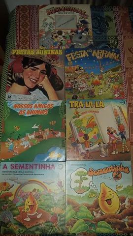 Lote de Discos de Vinil Infantil 