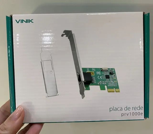 Placa De Rede Pci-e Prv1000e 10/100/1000 Com Suporte Low Profile - Vinik Loja Coimbra - Foto 5