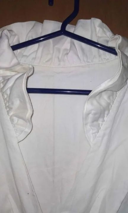 Vestido branco de algodão - Foto 3
