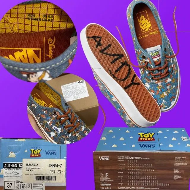Tênis Vans Authentic x Toy Story Pixar Unissex Tam 37