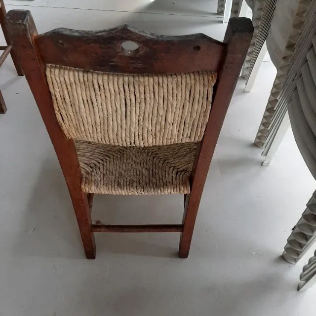 Cadeira artesanal de Madeira e Palha - Foto 4
