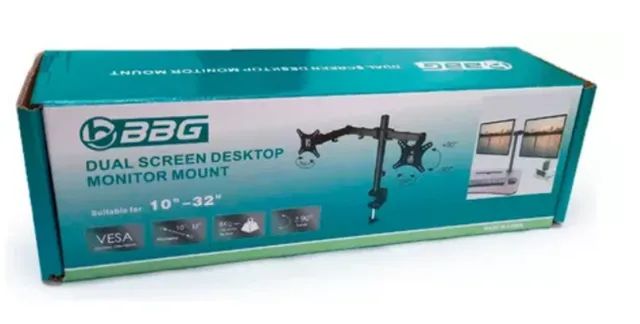 Suporte Para 2 Monitores Duplo Articulado Mesa Ajustável de 10" até 32" - Foto 6