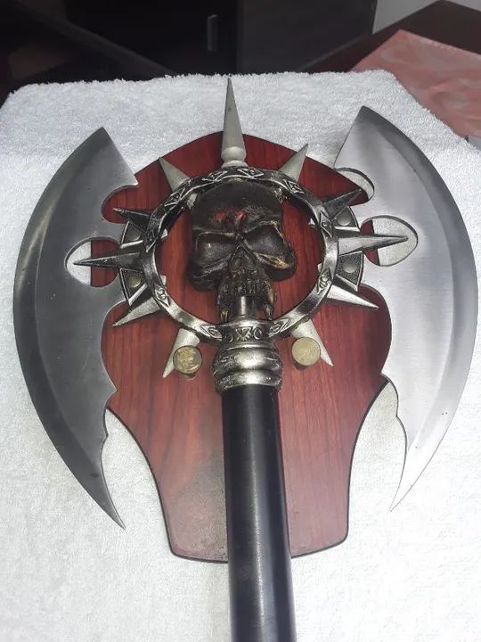 machado medieval, réplica, decorativo