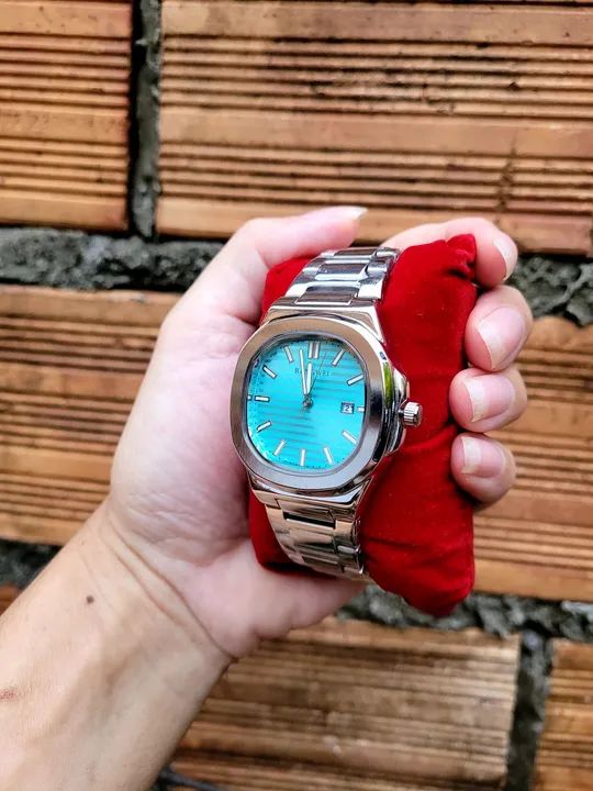 Relógio de luxo de aço inoxidável aceitamos cartão e pix  - Foto 3