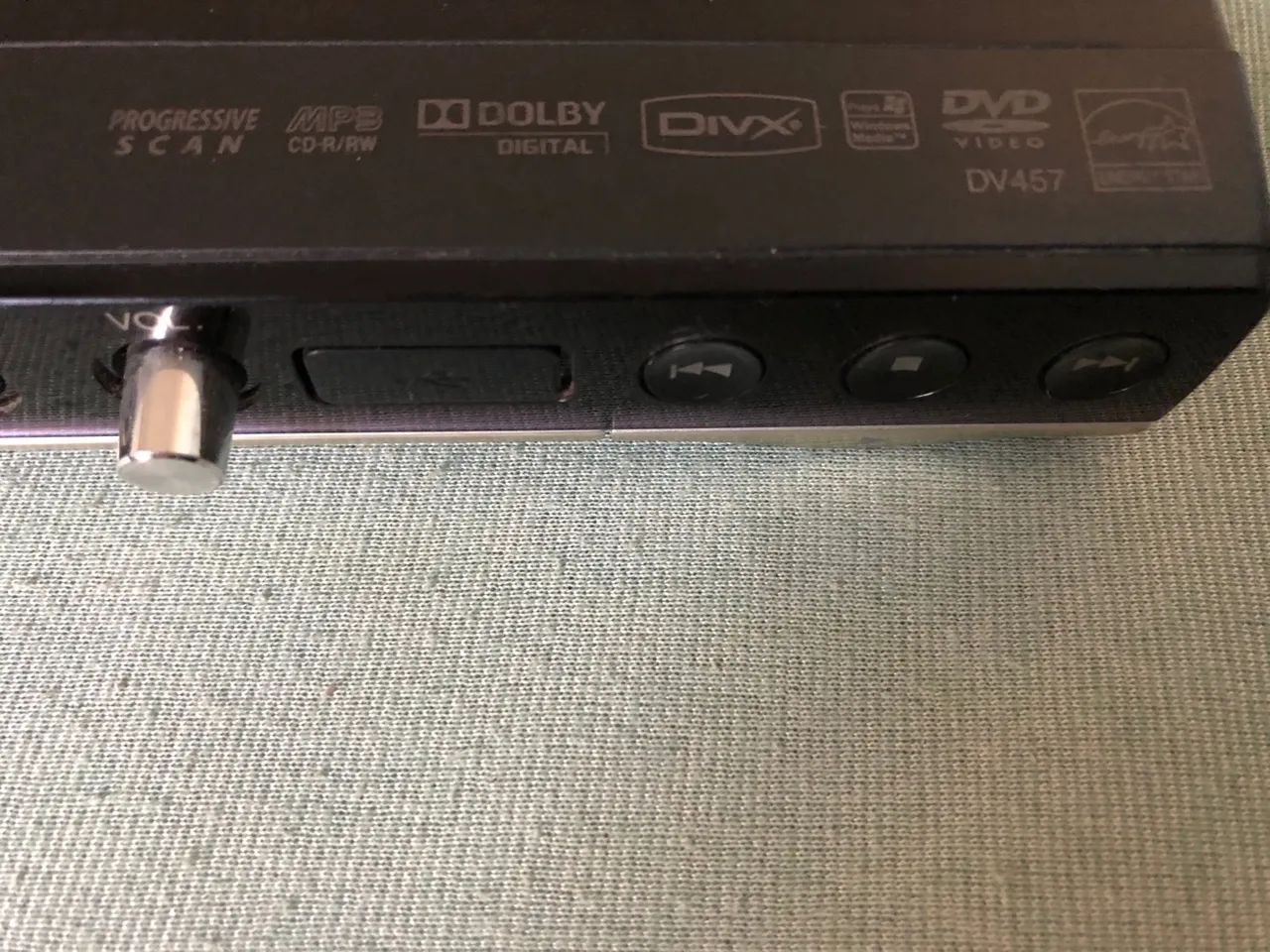 Dvd/cd Player LG Dv457 Usb Rec Karaokê Mp3 Bivolt Preto - Foto 5