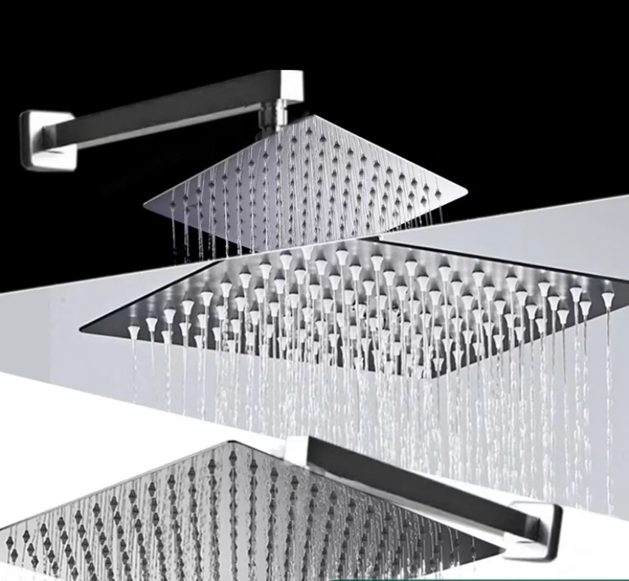 CHUVEIRO LACRADO!!!!!! de teto quadrado em aço inox 304 MEDIDA 20x20 cm