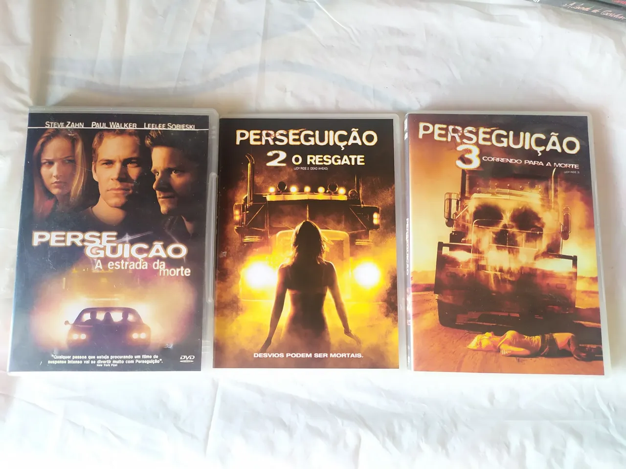 Dvd kit coleção perseguição trilogia 3 discos