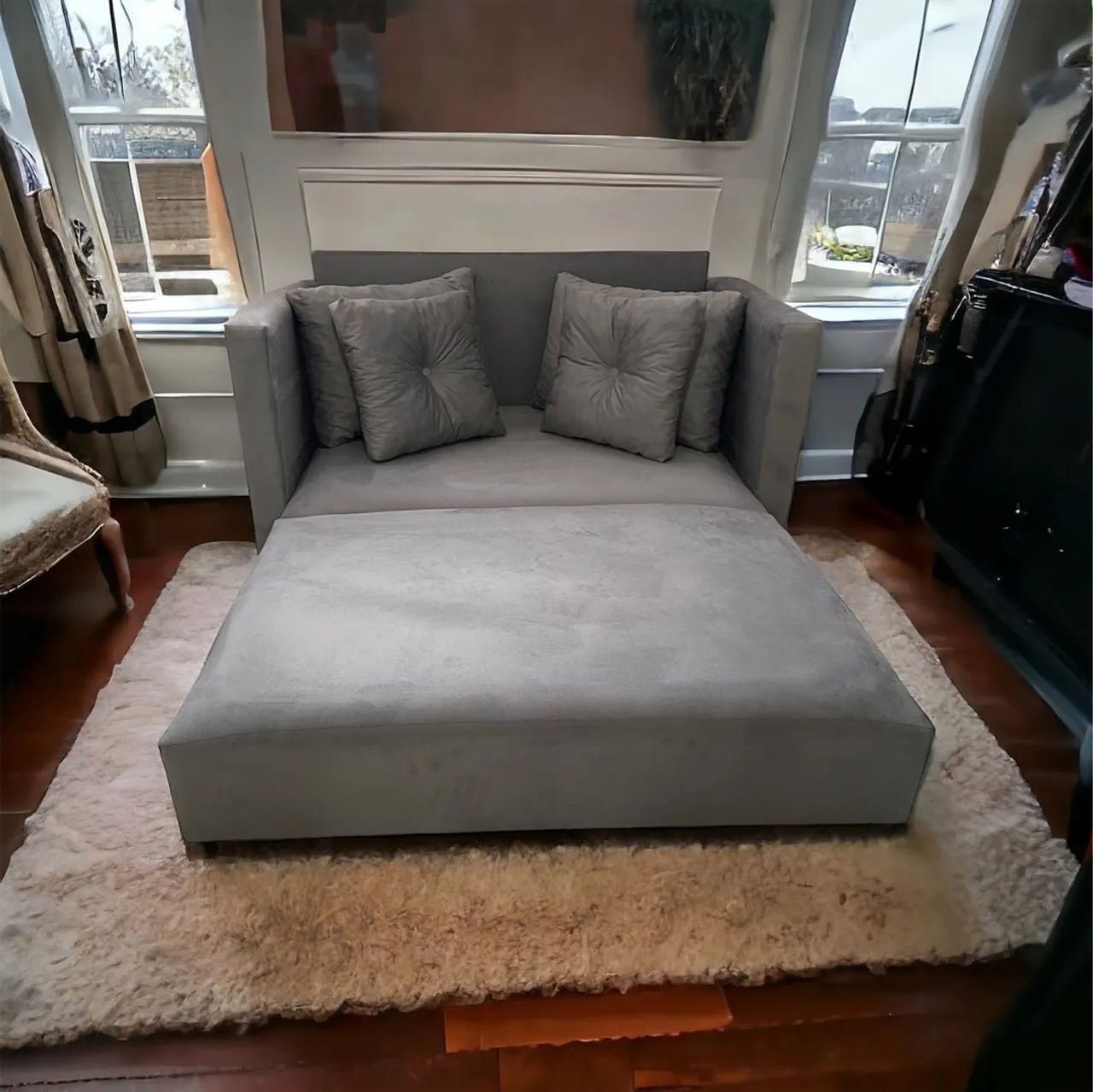 Lindíssimo Sofá Cama Casal 2 lugares Novos de fábrica  - Foto 4