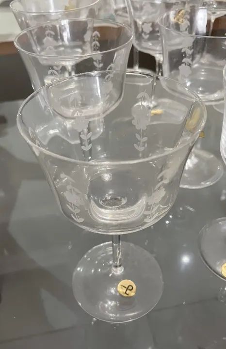 Copos de cristal, italianos: Vilca - PbO 24% - O Melhor! - Foto 2