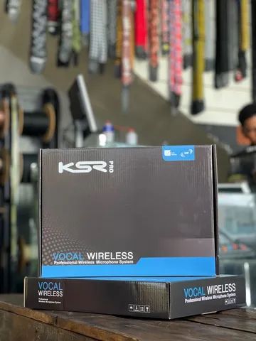 Microfone sem fio Duplo KSR PRO KT-2MM