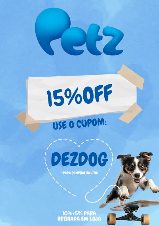 Cupom Petz: DEZDOG - até 15% off (vitalício) - Foto 2