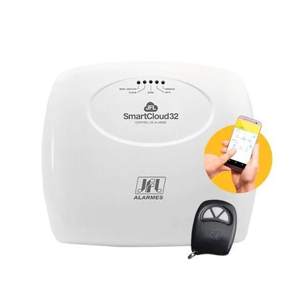 Kit Alarme Residencial JFL SmartCloud 32 - 6 Sensores - Foto 5