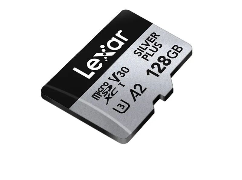 Cartão Memoria Micro SD, Lexar, Silver Plus, 128Gb, 4K V30, Class 10, Velocidade 205MB/s - Foto 2