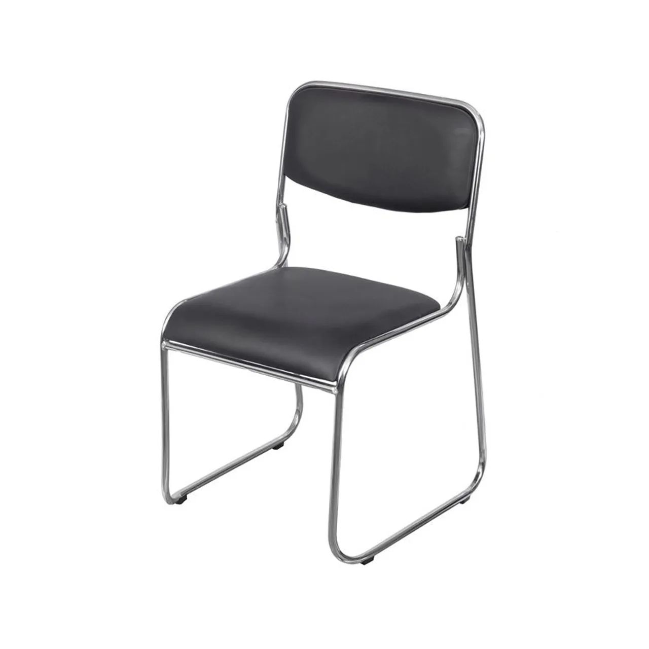 CADEIRA DE ESCRITÓRIO FIXA COM BASE CROMADA