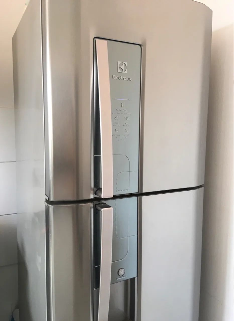 Geladeira Duplex Electrolux - Inox - Semi-nova