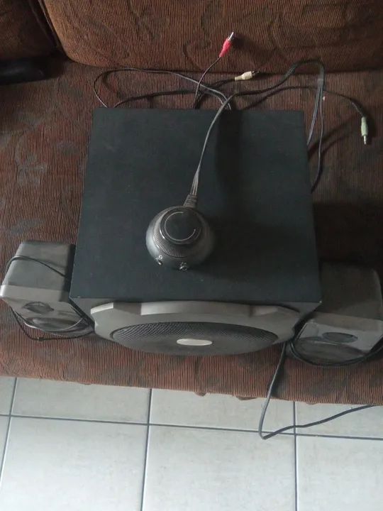 Caixa de Som Trusti 2.1 - Ótima Qualidade! Amplificada 40w rms - Foto 2