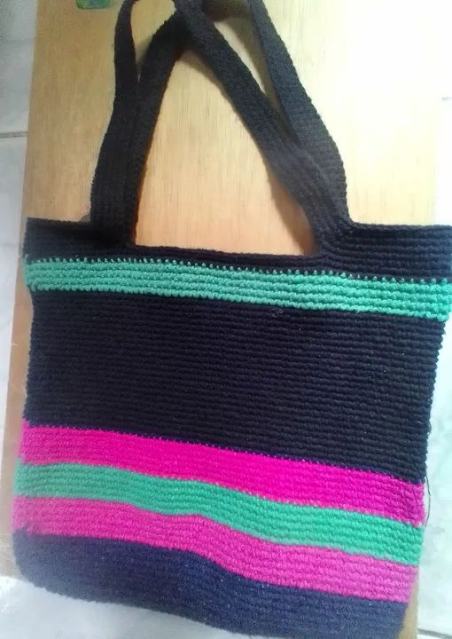 Bolsas de croch ê coloridas  - Foto 2