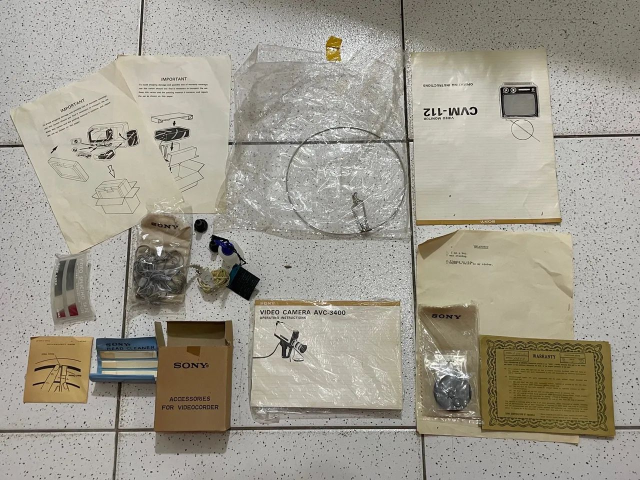 Camera de Video Sony/TV Profissional dos anos 1980 a 1990 - Foto 5