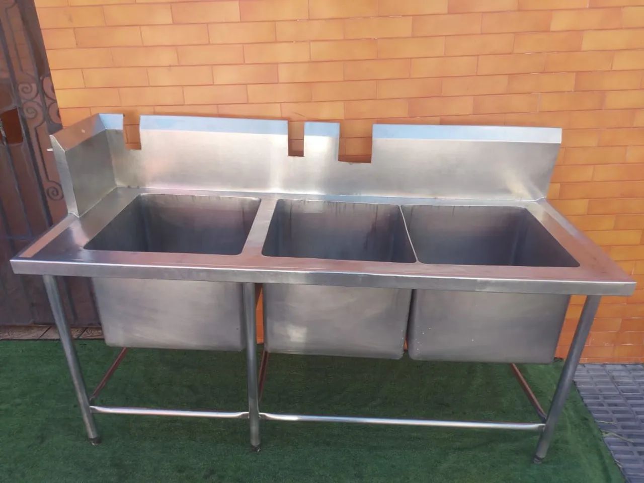 Pia industrial inox 304 3 cubas - Foto 2
