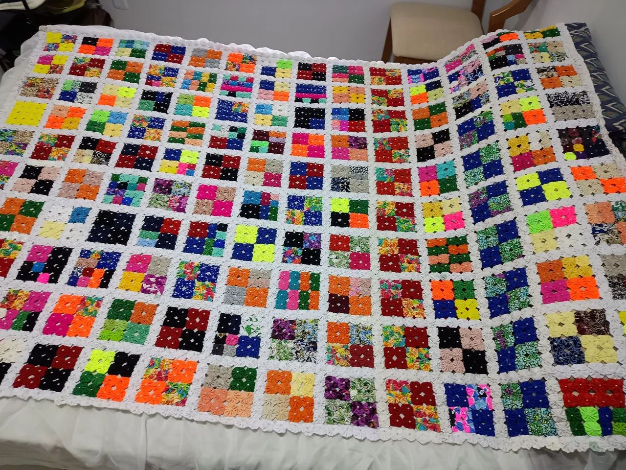 Colcha de casal fuxico - Foto 2