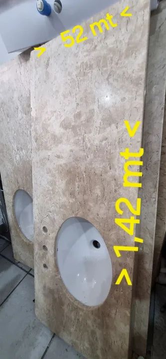 Pia de banheiro pedra travertino  - Foto 2