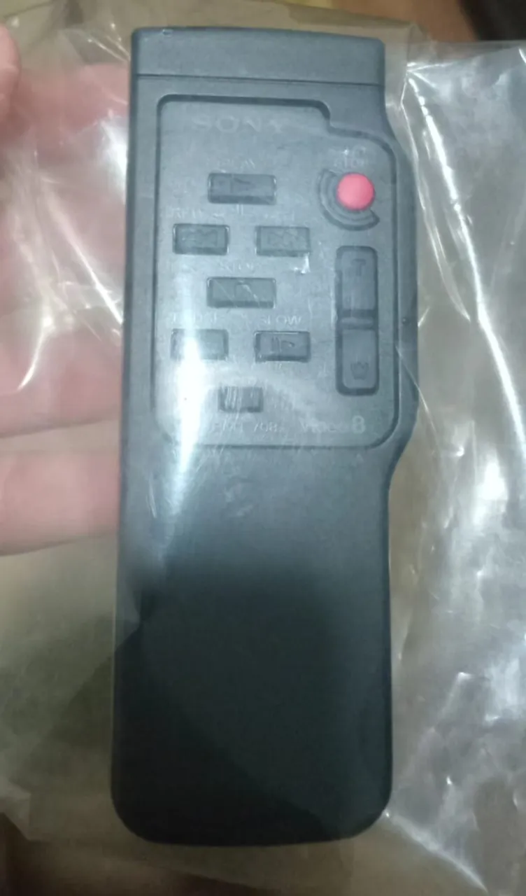 Controle Remoto Sony VTR RMT-708 Original para Handycam CCD TRs Hi8 e Digital8