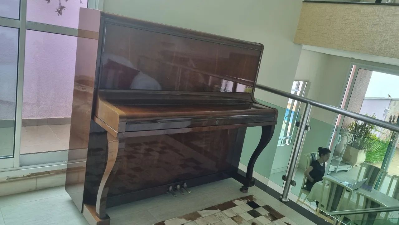 Piano de cauda em madeira maciça - Foto 4
