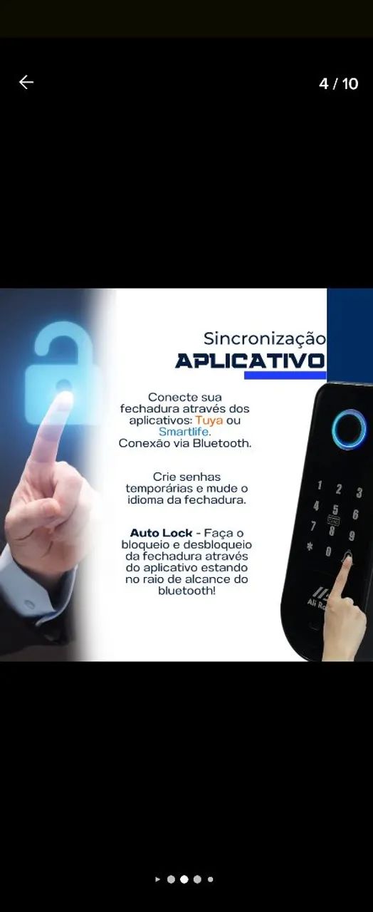 Fechadura digital eletrônica biometrica - Foto 3