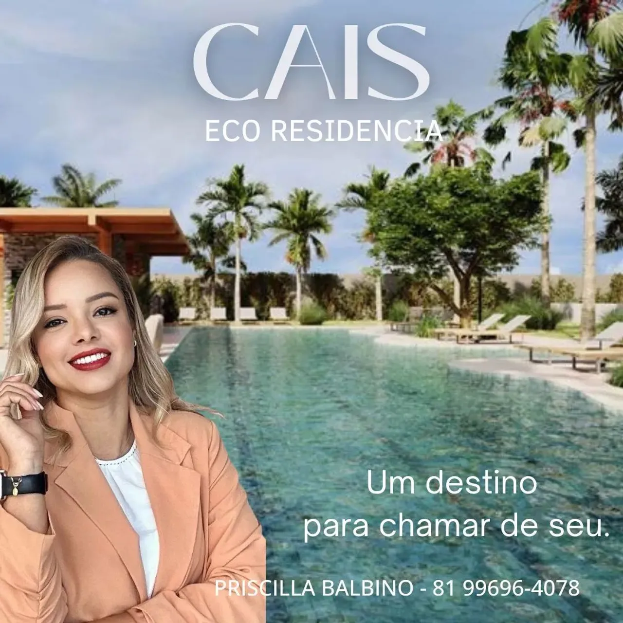 FLATS NA PRAIA DE MURO ALTO A BEIRA MAR | CAIS ECO RESIDÊNCIA | 4 SUÍTES | PORTO DE GALINH
