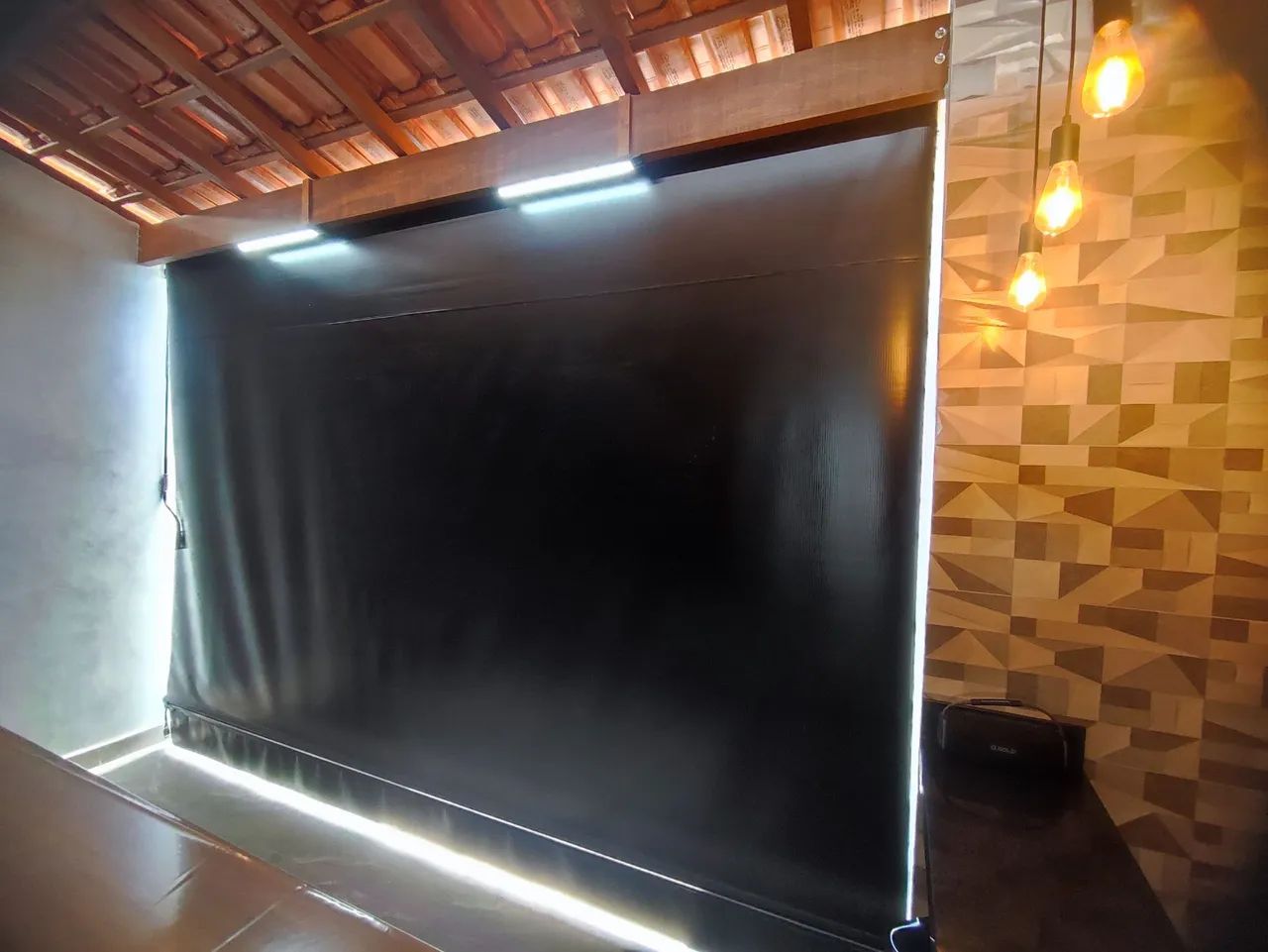 Toldo Cortina Blackout para Área Externa